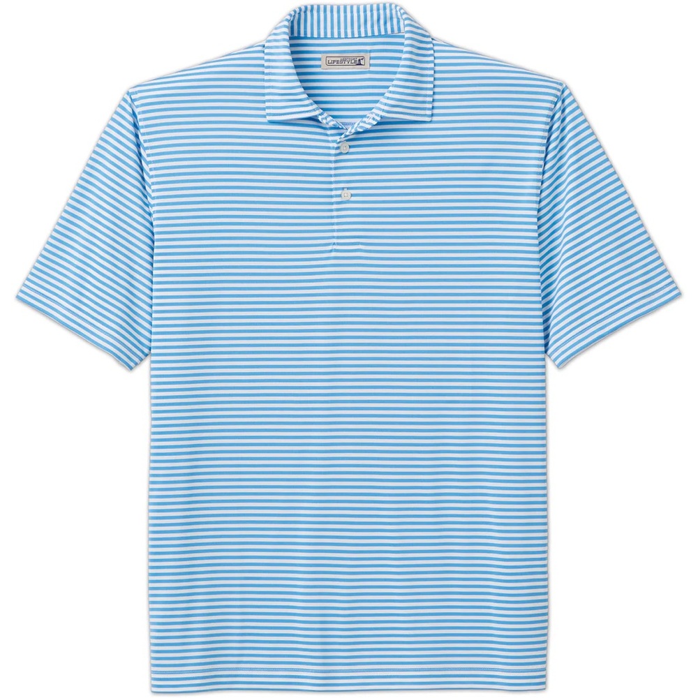 Westport Lifestyle Short Sleeve Performance Stripe Polo Shirt 4XT NWT